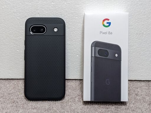 【使用期間3日！】Google Pixel8a 128GB 国内版 SIMフリー Obsidian / Spigenケース付属