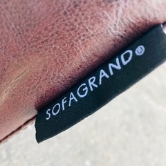 SOFAGRAND ソファーグランド　オットマン　合皮　在庫5点　こげ茶の画像