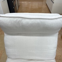【来店いただける方限定】　無印良品　1人掛けソファー　ハイバックリクライニングソファー　アイボリー　【トレファク摂津店】の画像