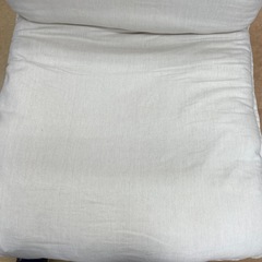 【来店いただける方限定】　無印良品　1人掛けソファー　ハイバックリクライニングソファー　アイボリー　【トレファク摂津店】の画像