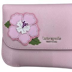 186000 Kate Spade ケイトスペード ポーチ ハワイ限定 ピンク ハイビスカス レザー レディース [0000000000184]の画像