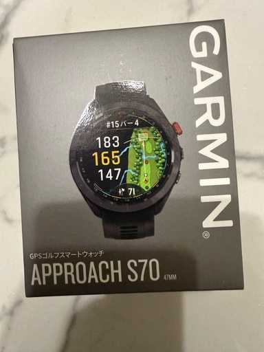 GARMIN ガーミン APPROACH アプローチ S70 GPSゴルフスマートウォッチ 47㎜ 新品未使用