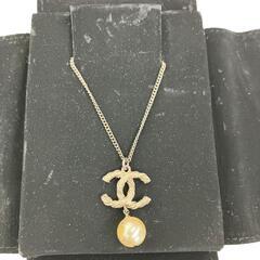 186005 現状品 CHANEL シャネル CHANEL パールネックレス　ココマーク ゴールド [1000025378480]の画像