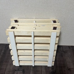 すのこベッド　シングル　折り畳みの画像