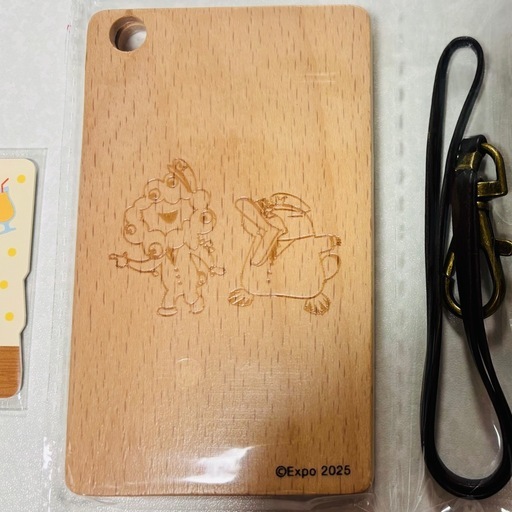 お話中【新品・未使用】万博記念ICOCAミャクミャク＆イコちゃん木製