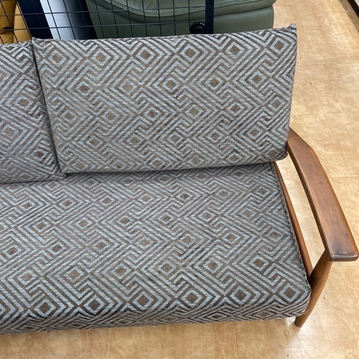 【来店いただける方限定】1-style   3人掛けソファー　ブラウン　程度A　【トレファク摂津店】