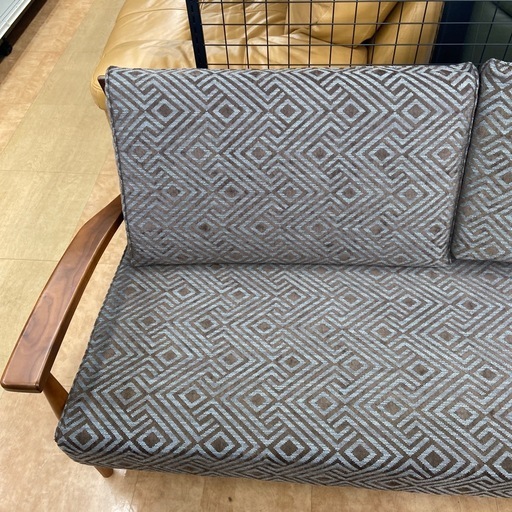 【来店いただける方限定】1-style   3人掛けソファー　ブラウン　程度A　【トレファク摂津店】