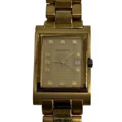 186000 現状品 NINA RICCI ニナリッチ 腕時計（クォーツ） ゴールド ステンレス レディース [0000000000195]の画像