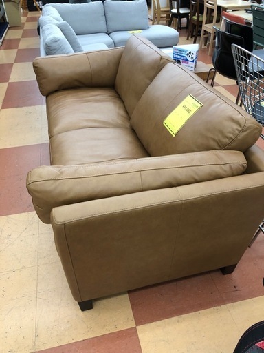 ◎値下げ◎《リサイクルショップドリーム次屋店》★ジモティー割引有★Simon Li Furniture トップグレインレザー　ソファ☆尼崎市若王寺☆