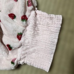 100 女の子 パジャマ モコモコ いちご ピンクの画像