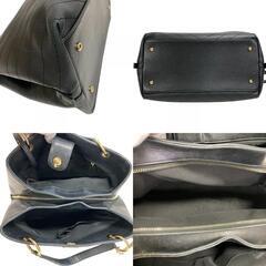 シャネル CHANEL ショルダーバッグ シェブロン Vステッチ 2WAY チェーン ハンド 斜めかけ ブラックの画像