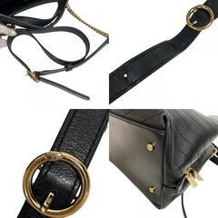 シャネル CHANEL ショルダーバッグ シェブロン Vステッチ 2WAY チェーン ハンド 斜めかけ ブラックの画像