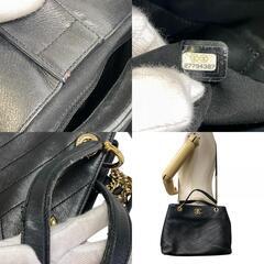 シャネル CHANEL ショルダーバッグ シェブロン Vステッチ 2WAY チェーン ハンド 斜めかけ ブラックの画像