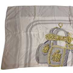 エルメス HERMES スカーフ BRIDES de GALA カレ140 式典用馬勒 SURTEINT ベージュの画像