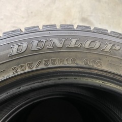 913-5)はめ替え込み！205/55R16 ダンロップスタッドレス中古4本セット！2019年製ウインターマックスWM01の画像