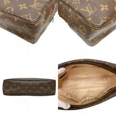 ルイヴィトン LOUIS VUITTON セカンドバッグ モノグラム トゥルーストワレット28 M47522 ブラウンの画像