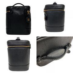 シャネル CHANEL ハンドバッグ ココマーク バニティバッグ ブラックの画像