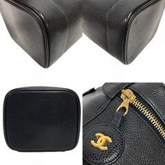 シャネル CHANEL ハンドバッグ ココマーク バニティバッグ ブラックの画像