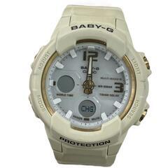 186000 現状品 Baby-G ベイビージー 腕時計（クォーツ） BGA-2300G  ベージュ 電波ソーラー レディース [0000000000207]の画像