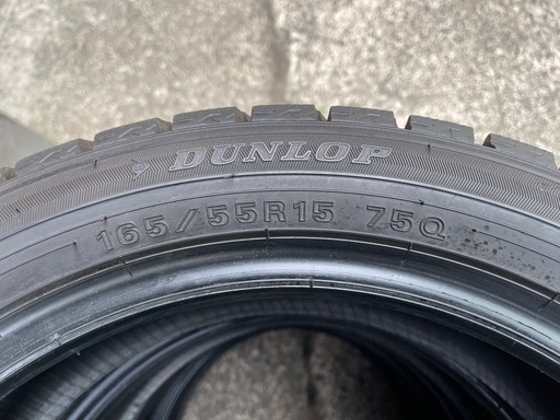 914-2)はめ替え込み！165/55R15 ダンロップスタッドレス中古4本セット！2020年製ウインターマックスWM02
