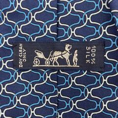 199990 HERMES エルメス ネクタイ ブルー系 シルク メンズ [0000000000209]の画像