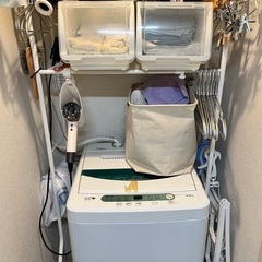 本棚、洗濯機+洗濯機ラックの画像