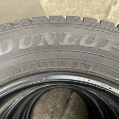 914-3)はめ替え込み！195/65R15 ダンロップスタッドレス中古4本セット！2021年製ウインターマックスWM02の画像