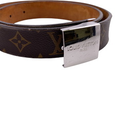 ルイヴィトン LOUIS VUITTON ベルト サンチュール キャレ M6801 ブラウンの画像
