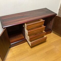【譲ります】アンティーク本棚　ガラス戸付きの画像