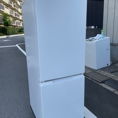 f●■【美品/2025年製】SHARPシャープ・ノンフロン冷凍冷蔵庫179L【SJ-D18P-W】つけかえ左右どっちもドア・ホワイトの画像