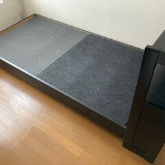 【譲ります】TOYOTAシングルベッド　フレーム+マットレスの画像