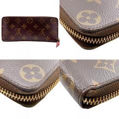 ルイヴィトン LOUIS VUITTON 長財布 モノグラム ポルトフォイユクレマンス ラウンドファスナー M60742 ブラウンの画像