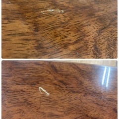 S742 ⭐ MARUNI マルニ木工 レトロ 昭和家具  リビングテーブル 幅125.5cm USEDの画像