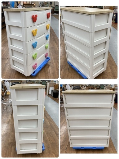 ミッキーのプラスチック製チェスト チェスト ミッキーモチーフ