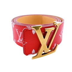 ルイヴィトン LOUIS VUITTON ベルト モノグラム サンチュール LVイニシャル リバーシブル 95/38 40MM M8457 レッドの画像