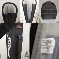 ※ Titleist タイトリスト パフォーマンススポーツ クォーターバッグ 練習用 バッグ ブラック×ホワイト メンズ TB22PSQBK◆買取帝国 朝霞店の画像