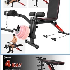  🏋️‍♂️【中古販売】ホームジム機材セット（WASAI パワーラック + トレーニングベンチ）🏋️‍♀️の画像