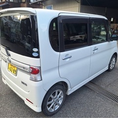 車検長い　L375S タントカスタム　後期　パール　パワスラの画像