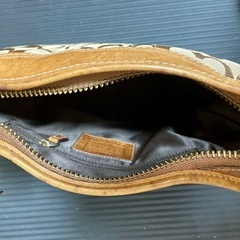 COACH コーチ ショルダーバッグ ブラウン シグネチャーの画像