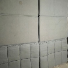 ソファベッド(グレー)2点セットの画像