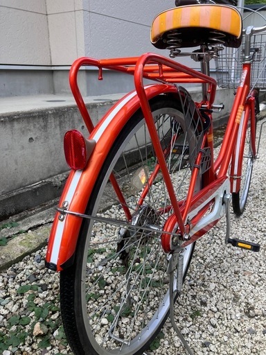 655、ママチャリ26インチオレンジ