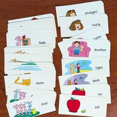 Easy Picture Word Opposites フラッシュカード 約40枚の画像
