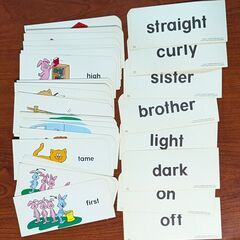 Easy Picture Word Opposites フラッシュカード 約40枚の画像