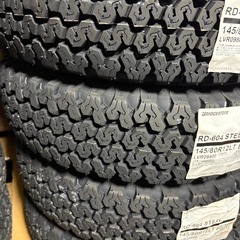 「1」軽トラ・箱バン用　145/80R12 80/78N LT 新品ゴツゴツタイヤ4本の画像