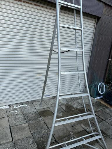 長谷川工業　アルミ園芸三脚 240cm GSC-240　８尺　グリーンステップ　脚立はしご 脚立 造園