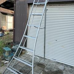 長谷川工業　アルミ園芸三脚 240cm GSC-240　８尺　グリーンステップ　脚立はしご 脚立 造園の画像