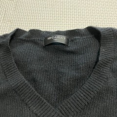 カシミヤ100%  薄手の長袖セーターの画像