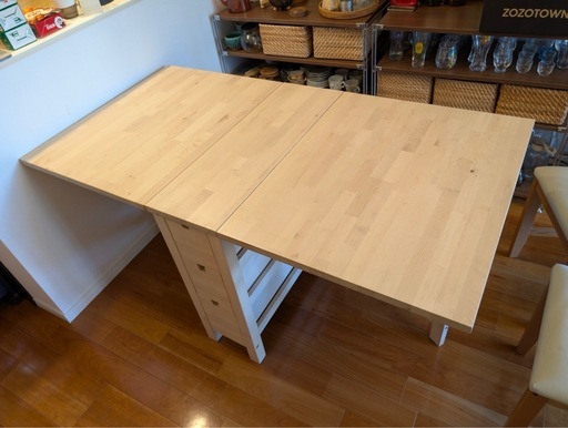IKEA　NORDEN ノールデン ゲートレッグテーブル　椅子2脚セット
