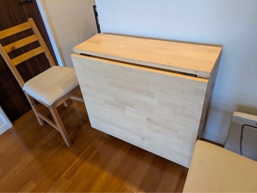IKEA　NORDEN ノールデン ゲートレッグテーブル　椅子2脚セット