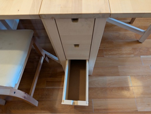 IKEA　NORDEN ノールデン ゲートレッグテーブル　椅子2脚セット
